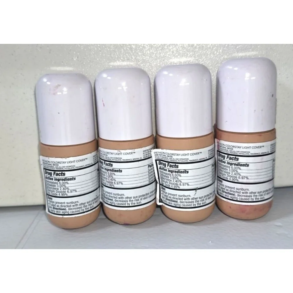 Revlon Colorstay Light Cover Foundation 12 hour Lot of 4 220 Natural Beige